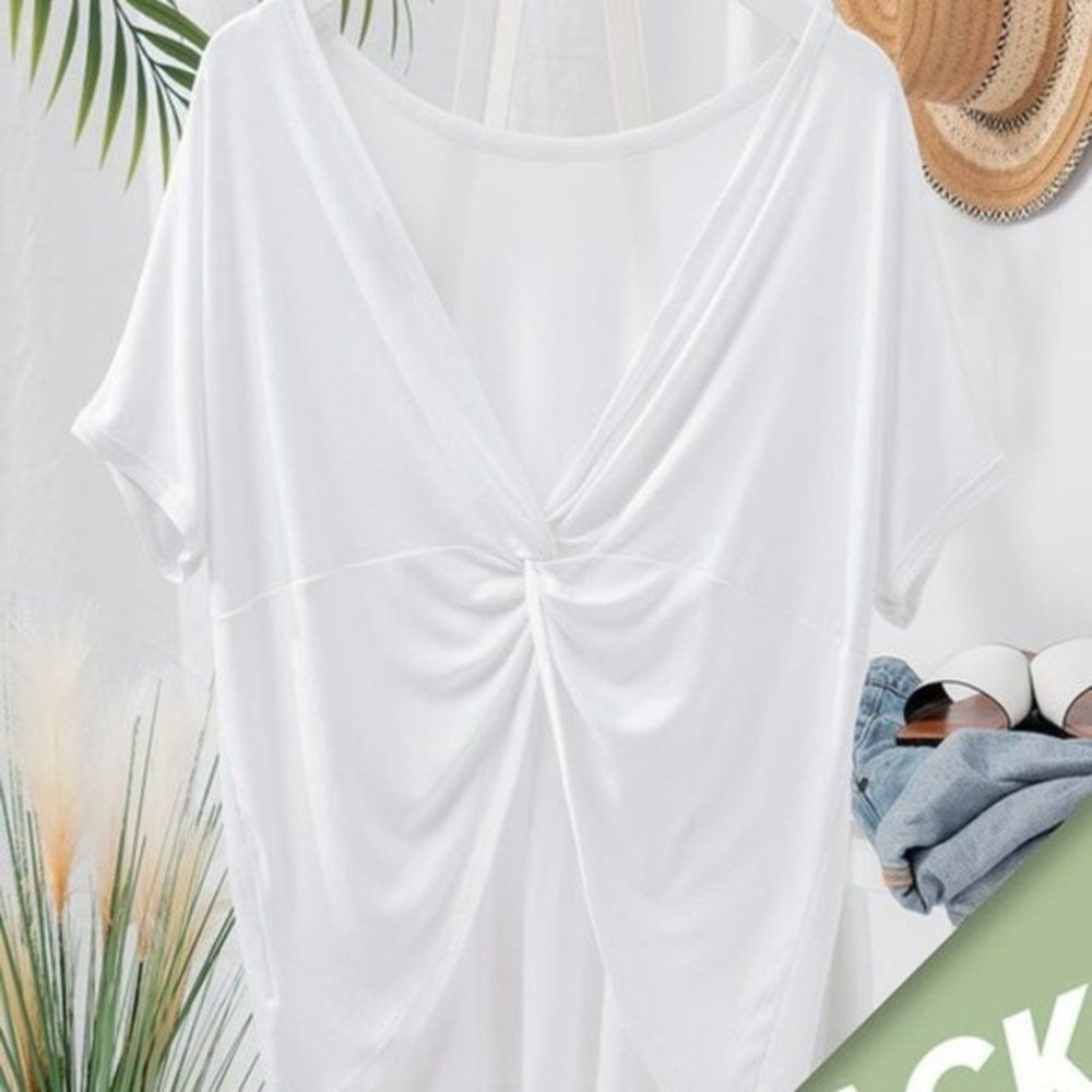 ❥ Taylor Twist Back in White